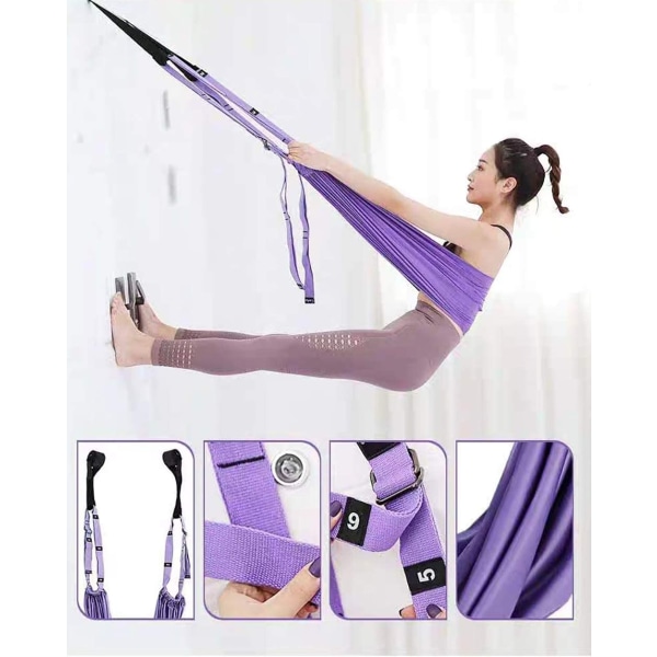 Aerial Yoga Rope Stretch Jalkahalkaisut harjoittavat elastista venytystä