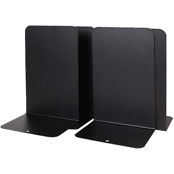 stk. Klassiske Bogstøtter 20 cm Sorte Kraftige Metal