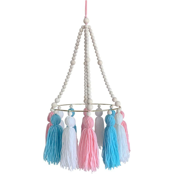 Baby Krybbe Tretre Perler Duskklokker Bell Mobile Rattle-C