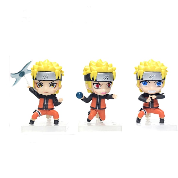 3 kpl Mini Uzumaki Naruto Naruto Toimintahahmo Lelumalli