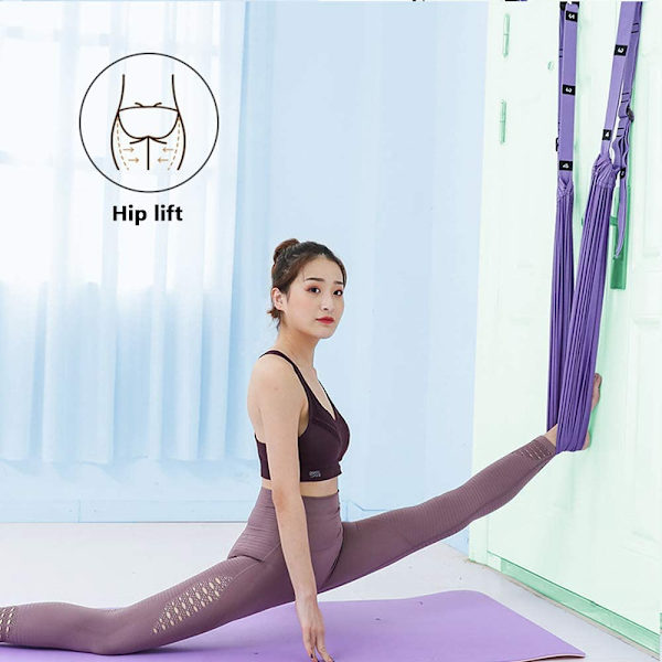 Luft Yoga med Yogahængekøje (Lilla)