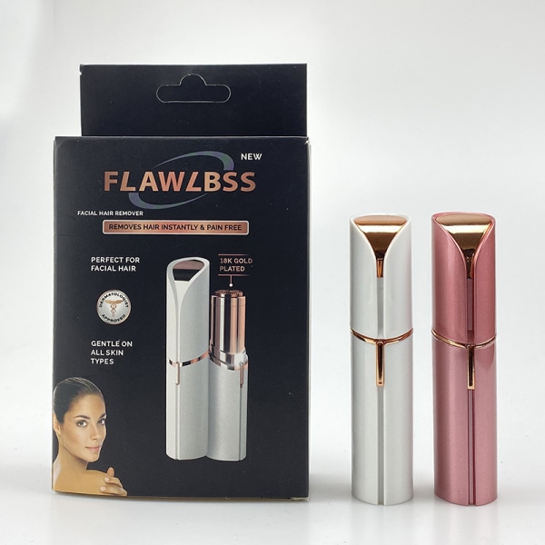 Øjenbryn/ansigts/næse epilator, trimmer, genopladelig rose gold