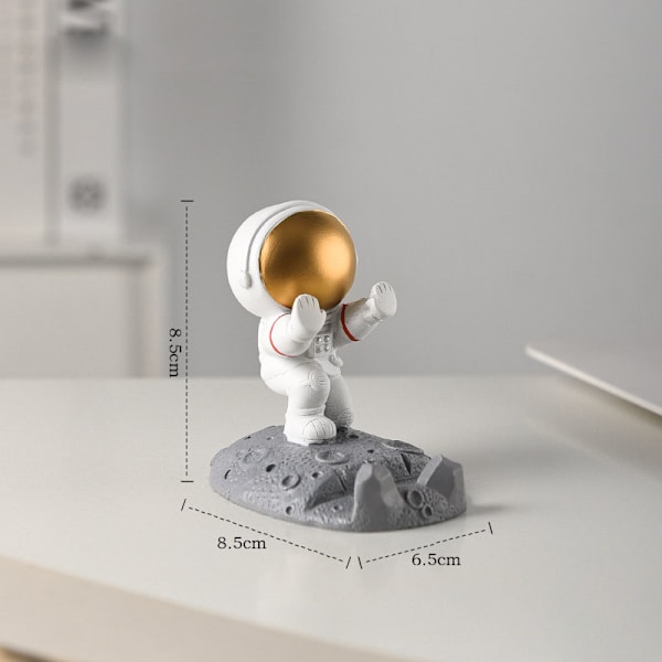 Astronaut Resin Bracket, Astronaut Mobiltelefonhållare -guld#1