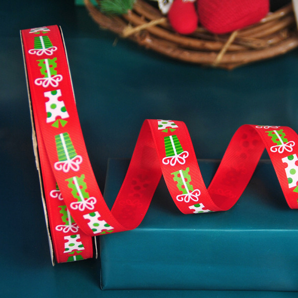 Ribbon Gift Holiday Party -koristeet punainen lahja 2 kpl