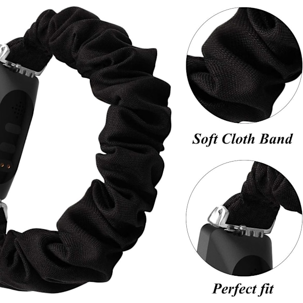 Scrunchies kompatible med Fitbit Inspire 2 remme/Inspire HR