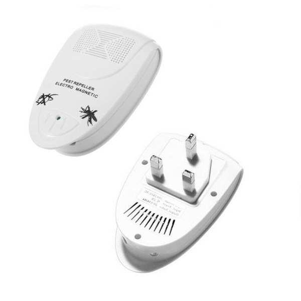 Svart ultralyd elektronisk myggjager 2 stk.