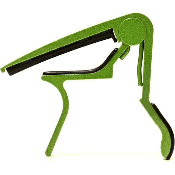 Capo ST Grønn. Hurtigutløsende gitarcapo med triggerfunksjon for alle elektriske og akustiske gitarer, klassisk gitar, ukulele, banjo, mandolin, etc.
