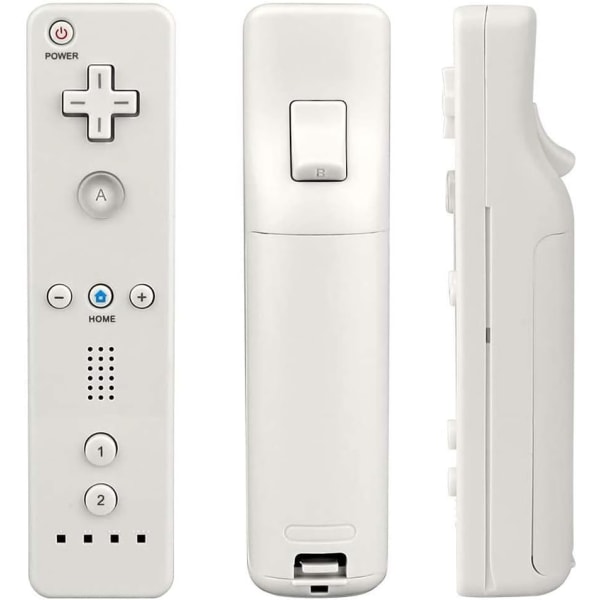 Wii-fjernkontroll, ersättningsfjärrkontroll med silikonskala og handledsrem for Nintendo Wii og Wii U