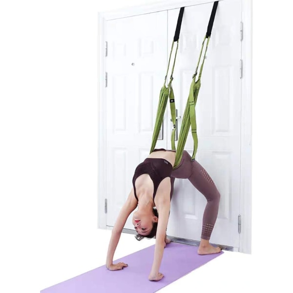 Aerial Yoga Rope Stretch Bensplitterne praktiserer Elastisk Stretch