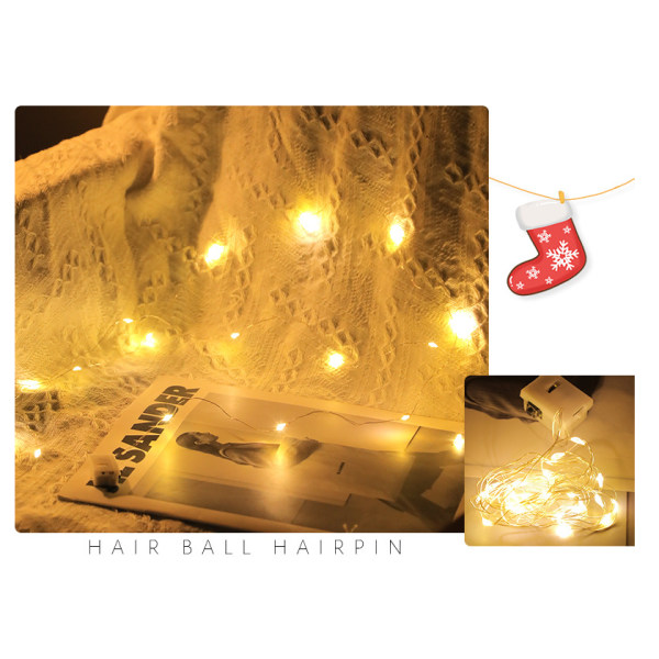 Filt juletre sett God jul DIY wBrm light