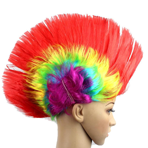 Rainbow Funny Wig Party Supplies Hovedbeklædning Kostume tilbehør