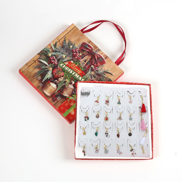 Julklapp Nedräkningsgåva Box DIY Pärlad Box Julgåva