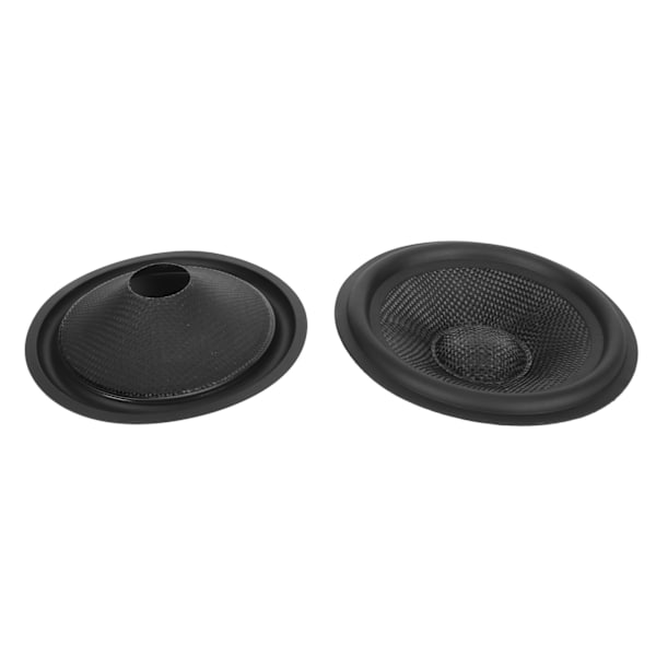 Høyttalerkjegle Trommepapir 1 Tomme Indre Diameter Subwoofer Kjegler Trommepapir med Gummi Omkrets for 5 Tommer Høyttalere 2stk
