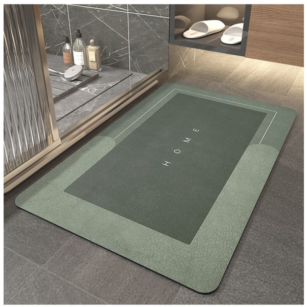 Absorberende gulvmatter, rektangulær, grønn, 50*80cm