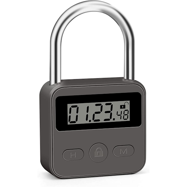 Metal Time Padlock-99 tunnin ajastinlukko (musta)