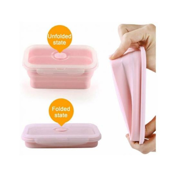 Foldbar Silikon Madkasse 500ml Plus 800ml