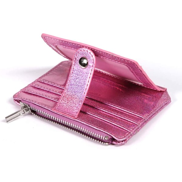 Tyttö Pieni lompakko RFID-esto kolikkopussi (vaaleanpunainen)