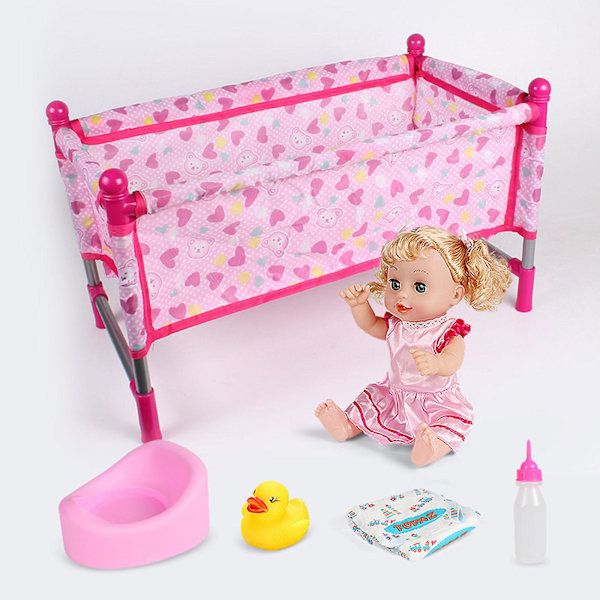 Dockvagn, Babydockvagn, Matstol, Gungstol, Gunga, Docktillbehör för Dockor