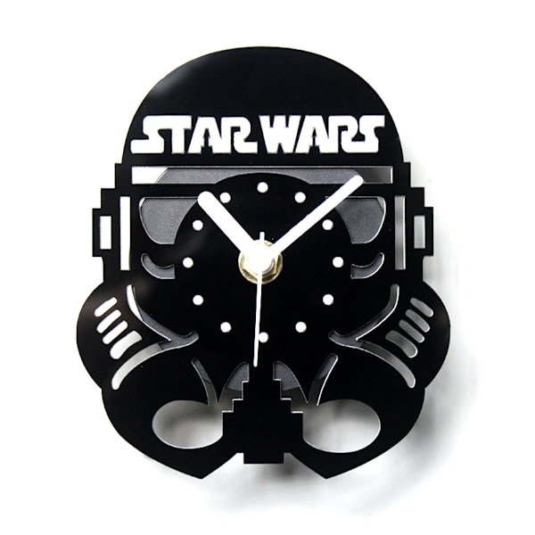 Darth Vader Vinyl Veggklokke Retro Dekor Veggkunst Klokke
