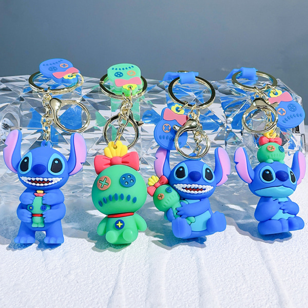 Anime Disney Stitch nøkkelring Ny Stitch Hug Baby Doll