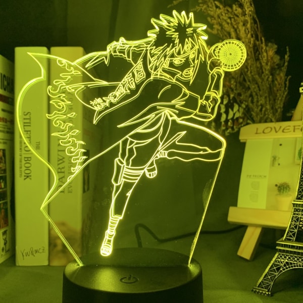 3D-yövalot Naruto Team Uzumaki Naruto LED-yövalo