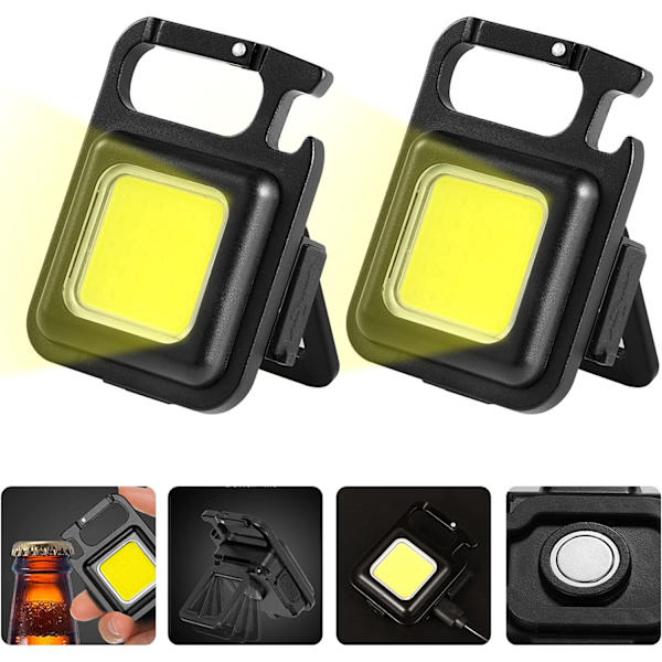 st Mini ladattava taskulamppu, 500 lumen 4 tilaa Kannettava pieni m