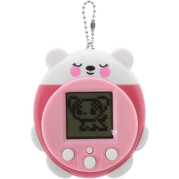 Mini elektroniset lemmikkieläinten lelut 2 in One Virtual Cyber Pet Toy-pink