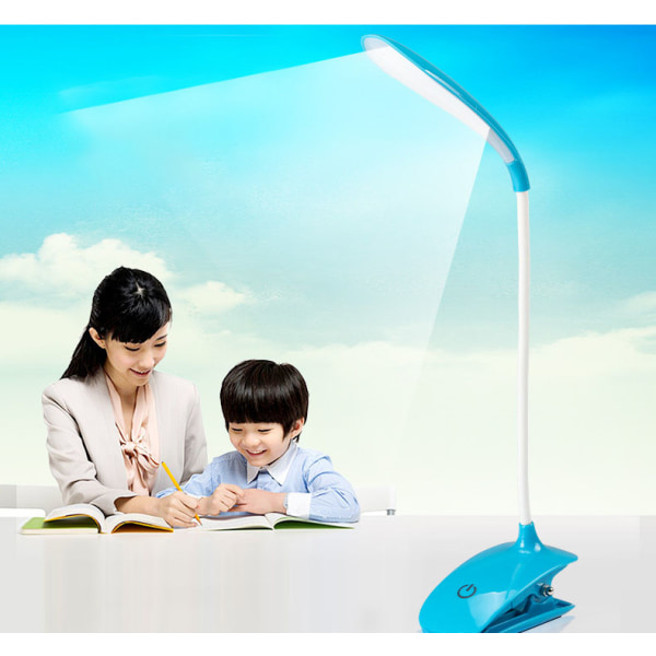 LED Clip On Reading Light, Book Light, Bed Light, Blue