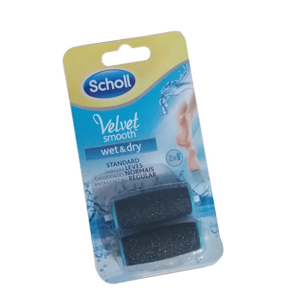 Scholl Expert Care Wet & Dry erstatningsruller, refill for Scholl elektrisk hard hud-fjerner – med diamantpartikler – 2 ruller