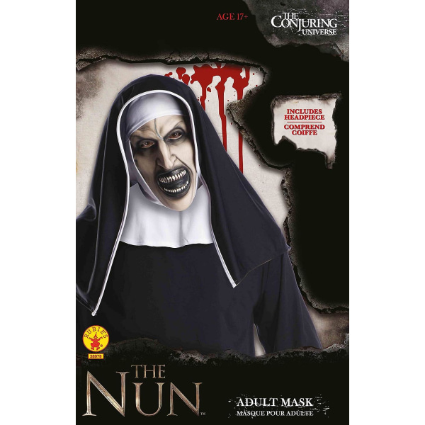 Rubien virallinen Nunna 2018 -elokuva, Halloween aikuisten koko 3/4 maski