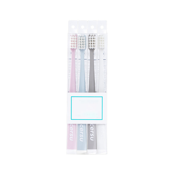 Set - 4 st mjuk manuell tandborste för vuxna