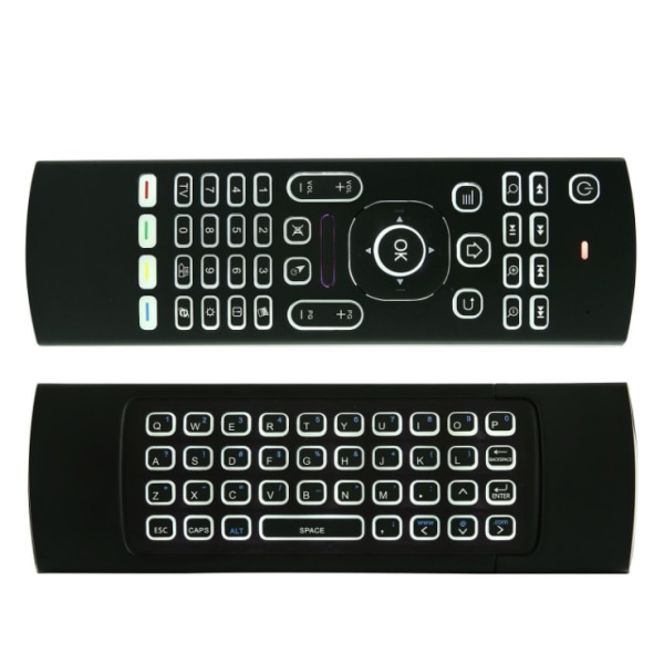 2.4G bakgrunnsbelyst Air Mouse fjernkontroll