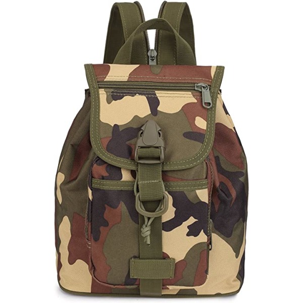 Tactical Backpack Mini Military Rygsæk Skole Camo rygsæk-C