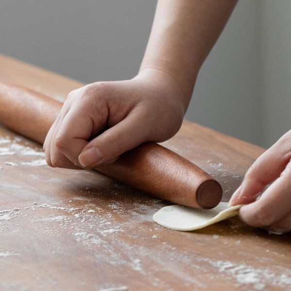 Rullepind i træ til bagning Non-stick fransk rullepind i træ [HONGDE]