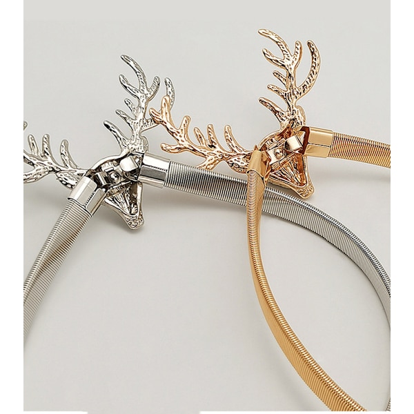 Gardinlås Gardinclips Gardinholder Julegardinclips Gardinholder til gardiner (Elk, 2 dele) Sølv