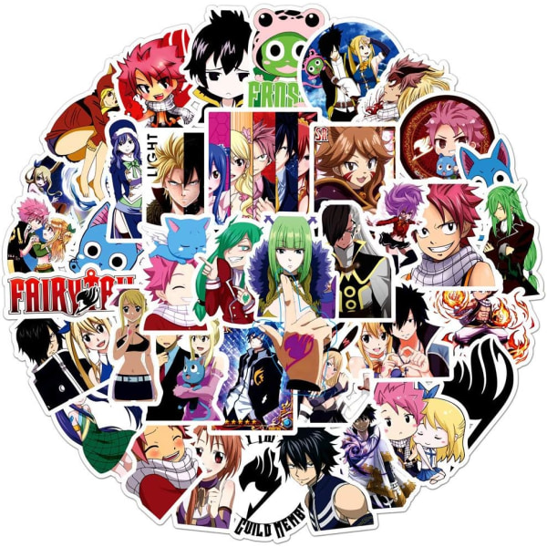 50 BOCCHI KLIPPEN! anime klistermærker til bærbar computer, stødfångare, skateboard, vandflasker, computer Fairy tail