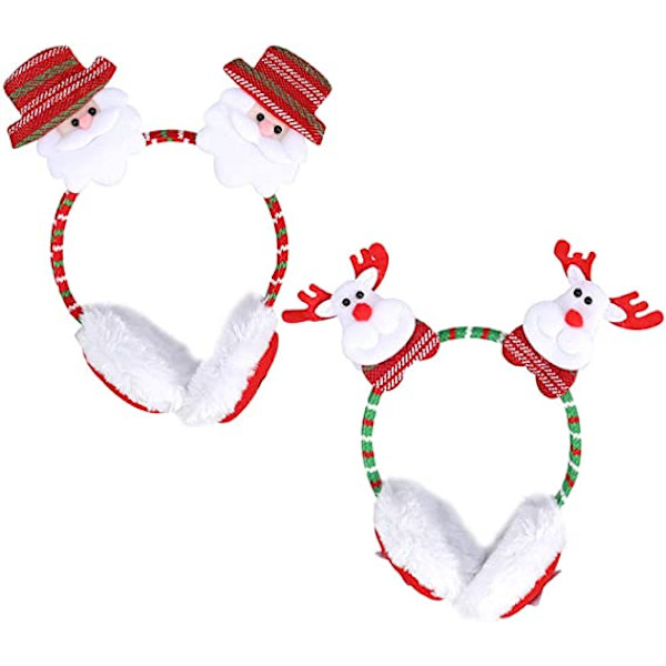 Julhuvudband Julmuffar Julhuvud 2st