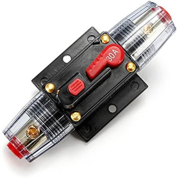 DC 12V 20A /30A/ 40A/ 50A/ 60A Bilbeskyttelse Mute Switch Sikringsholder 12V 30A