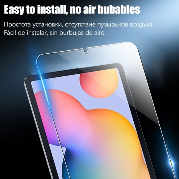 2 st Härdat glas skärmskydd för Samsung Galaxy Tab S9 Fe 12.4 surfplatta tillbehör Film