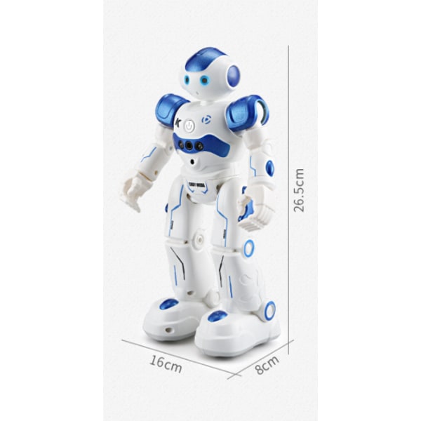 Barnleksaksrobot, uppladdningsbar smart robotleksak (rosa)