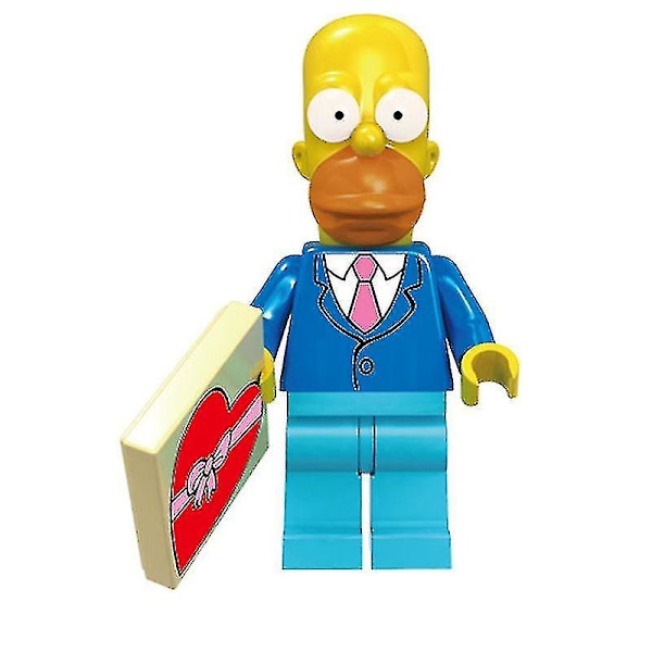 8 stk. The Simpsons Minifigurer Børns Pædagogiske Samlede Byggeklodser Legetøj