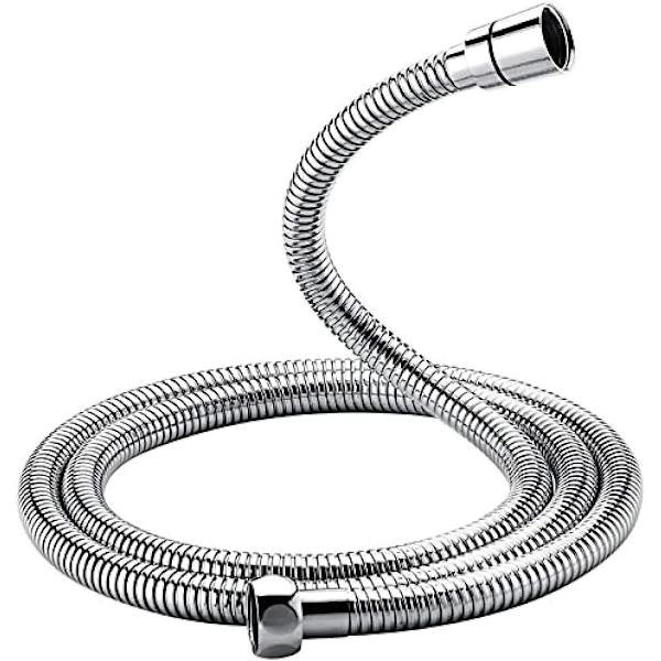 Universell dusjslange (1,5 m), vri- og kinksfri dusjslange, rustfritt stål/krom