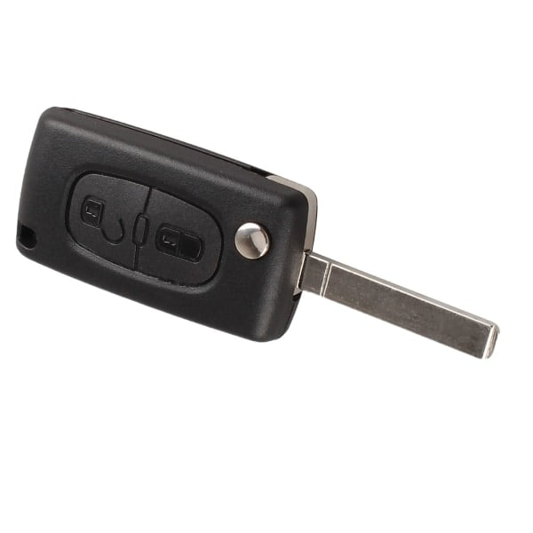 Nyckelskal kompatibelt med 2 knappar CE0523 Fällbart Flip Nyckel för Peugeot 207 307 308 407 408 3008 5008 Citroen C2 C3 C4 C5 C6 C8 (2 knappar, CE0523)