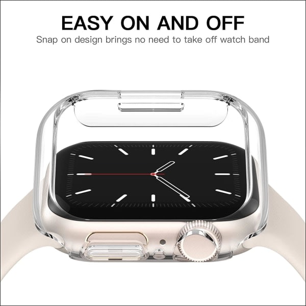 Apple Watch 7 / 8 deksel PC Transparent (45 mm)