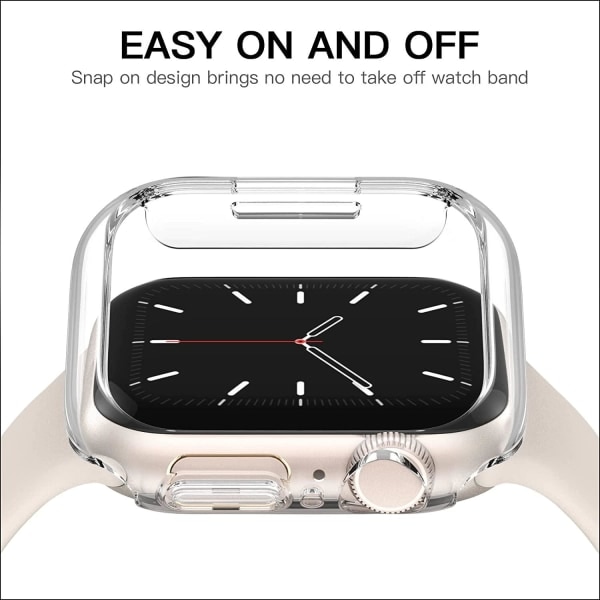 Apple Watch 7/8 skal PC Transparent (45 mm)