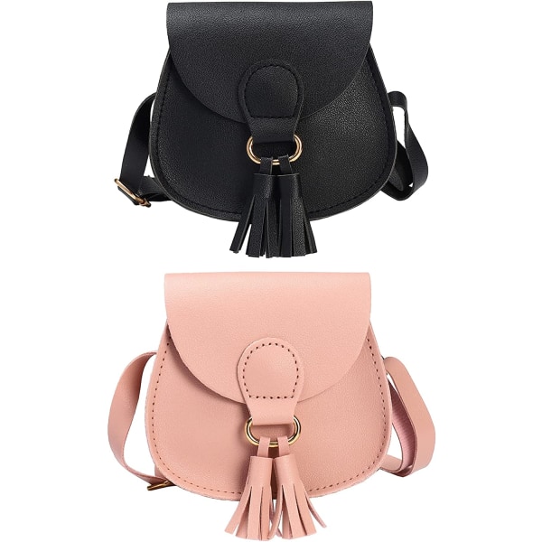 2 stk Crossbody vesker Småbarn Mini Søt Princess håndvesker