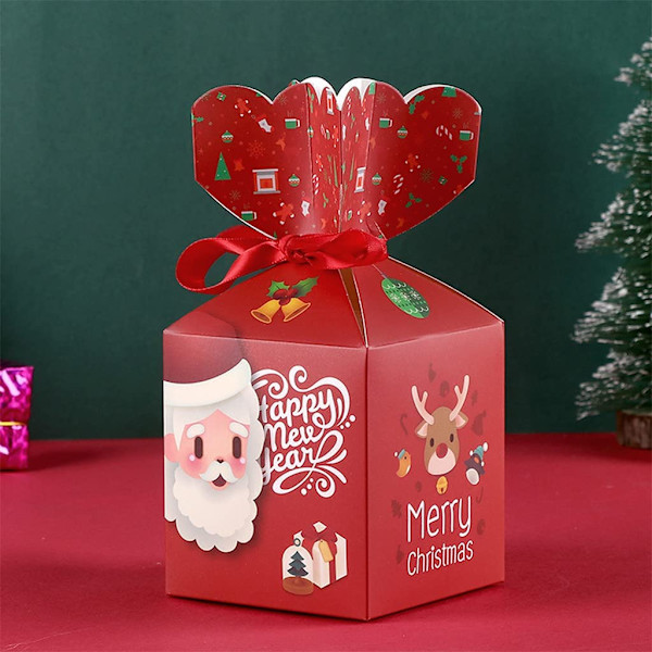 10 stk. Merry Christmas gaveæsker