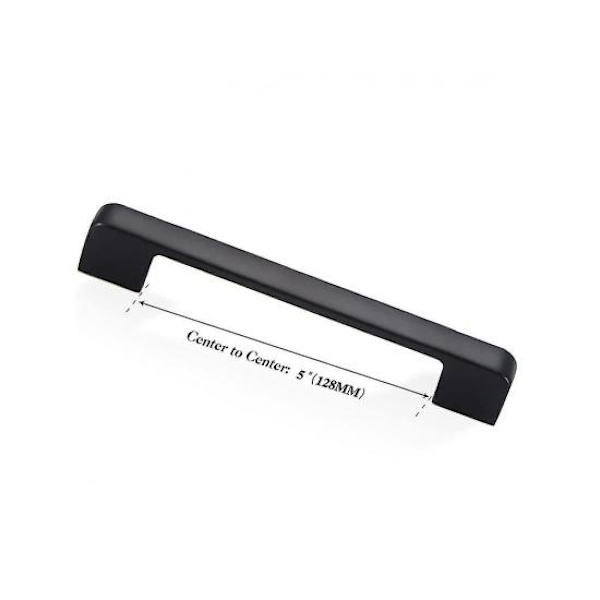 10 st svarta möbelhandtag och handtag 128 mm