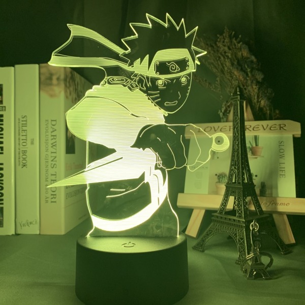 3D nattlys Naruto Team Uzumaki Naruto LED nattlys