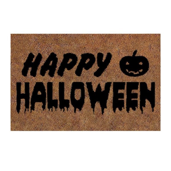 Halloween dörrmattor, halkfria vaskebara SLINomhSLUS utomhSLUS badedørsmattor Halloween festdekorasjoner, 15,7*23,6 tum' 37#